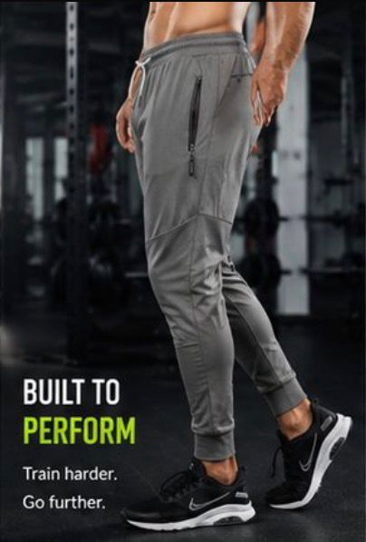UrbanFlex Men’s Tapered Fitness Joggers – Lightweight Athletic Sweatpants Vidalfit-Essentials