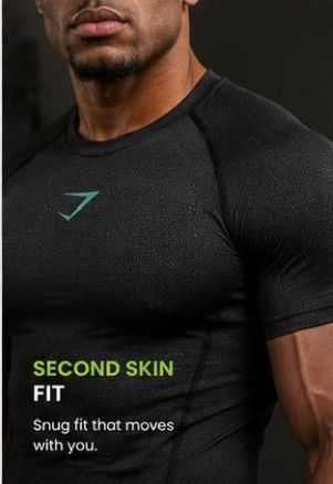 CoreForge Men’s Compression Training Shirt – Muscle Fit Gym Activewear Vidalfit-Essentials