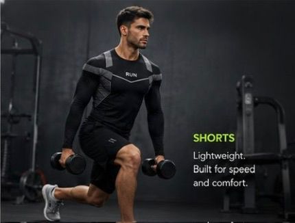 5-Piece Men’s Compression Sportswear Set – Hoodie, T-Shirt, Shorts & Leggings Gym Outfit Vidalfit-Essentials