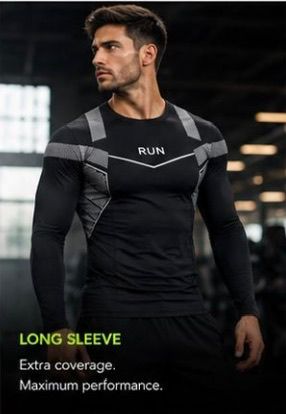 5-Piece Men’s Compression Sportswear Set – Hoodie, T-Shirt, Shorts & Leggings Gym Outfit Vidalfit-Essentials